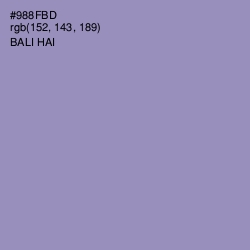 #988FBD - Bali Hai Color Image