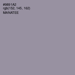 #9891A2 - Manatee Color Image
