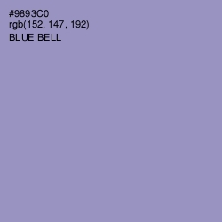 #9893C0 - Blue Bell Color Image