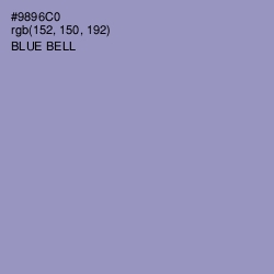 #9896C0 - Blue Bell Color Image