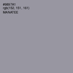 #9897A1 - Manatee Color Image