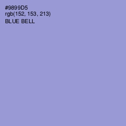 #9899D5 - Blue Bell Color Image