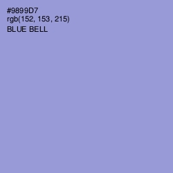 #9899D7 - Blue Bell Color Image