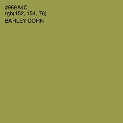 #989A4C - Barley Corn Color Image