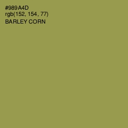 #989A4D - Barley Corn Color Image