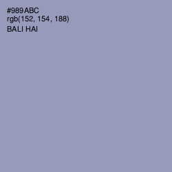 #989ABC - Bali Hai Color Image