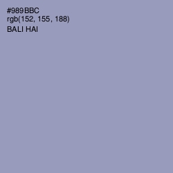 #989BBC - Bali Hai Color Image