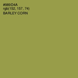 #989D4A - Barley Corn Color Image