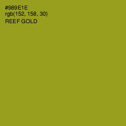 #989E1E - Reef Gold Color Image