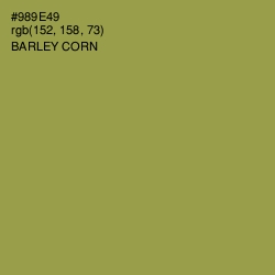 #989E49 - Barley Corn Color Image