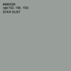 #989E99 - Star Dust Color Image