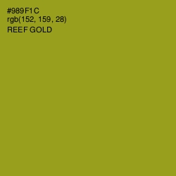 #989F1C - Reef Gold Color Image