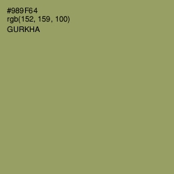 #989F64 - Gurkha Color Image
