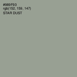 #989F93 - Star Dust Color Image