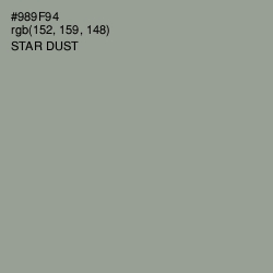 #989F94 - Star Dust Color Image