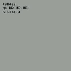 #989F99 - Star Dust Color Image