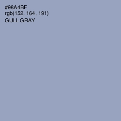#98A4BF - Gull Gray Color Image