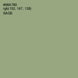 #98A780 - Sage Color Image