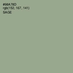 #98A78D - Sage Color Image