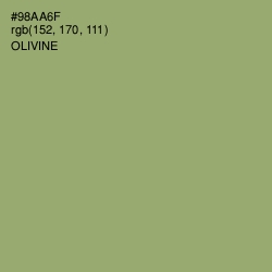 #98AA6F - Olivine Color Image