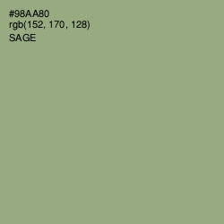 #98AA80 - Sage Color Image