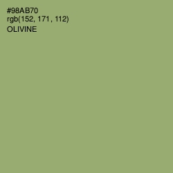 #98AB70 - Olivine Color Image