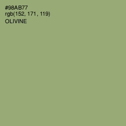 #98AB77 - Olivine Color Image