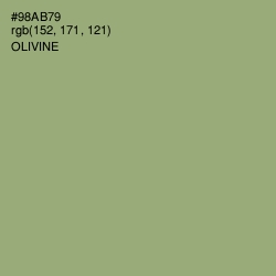 #98AB79 - Olivine Color Image