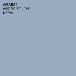 #98ABC0 - Nepal Color Image