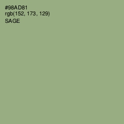 #98AD81 - Sage Color Image