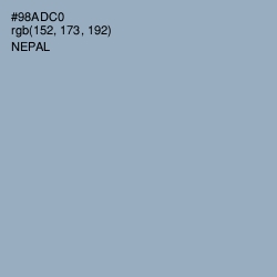 #98ADC0 - Nepal Color Image