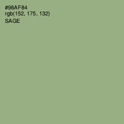 #98AF84 - Sage Color Image