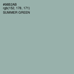 #98B2AB - Summer Green Color Image