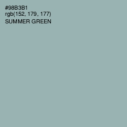 #98B3B1 - Summer Green Color Image