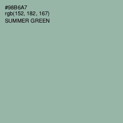 #98B6A7 - Summer Green Color Image