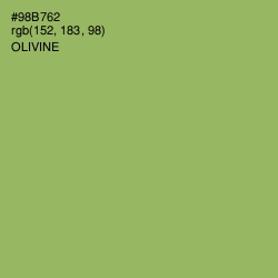 #98B762 - Olivine Color Image