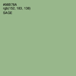 #98B78A - Sage Color Image
