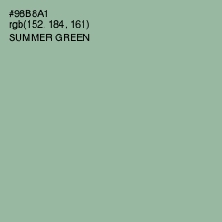 #98B8A1 - Summer Green Color Image