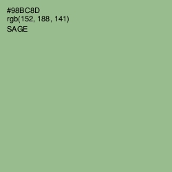 #98BC8D - Sage Color Image