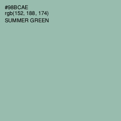 #98BCAE - Summer Green Color Image