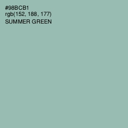 #98BCB1 - Summer Green Color Image