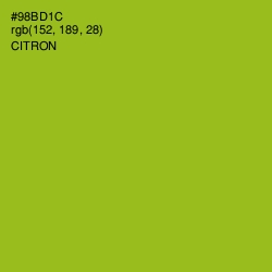 #98BD1C - Citron Color Image