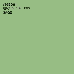 #98BD84 - Sage Color Image