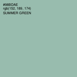 #98BDAE - Summer Green Color Image