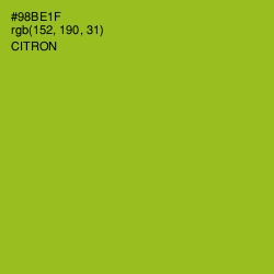 #98BE1F - Citron Color Image