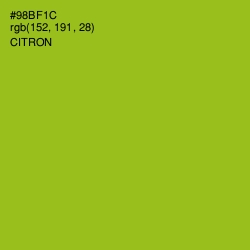 #98BF1C - Citron Color Image