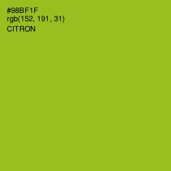 #98BF1F - Citron Color Image