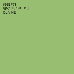 #98BF71 - Olivine Color Image