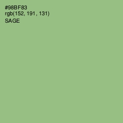 #98BF83 - Sage Color Image