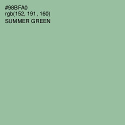 #98BFA0 - Summer Green Color Image